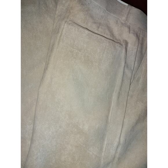 Pronti Ultra Suede Cream Slacks SZ 36 X 30 - Picture 5 of 5